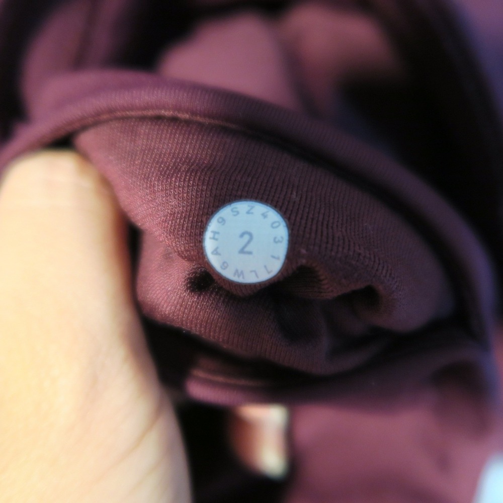 Lululemon Extra Mile Crop Reflective Leggings Garnet W6AH9S Burgundy - Picture 8 of 10